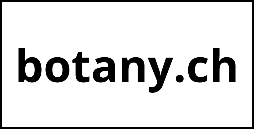 botany.ch