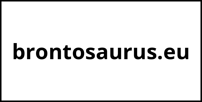 brontosaurus.eu