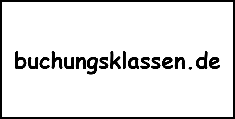 buchungsklassen.de