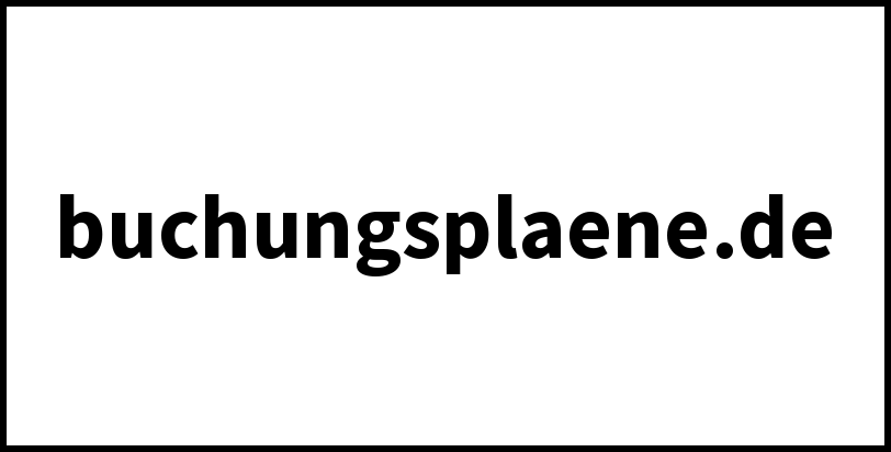 buchungsplaene.de