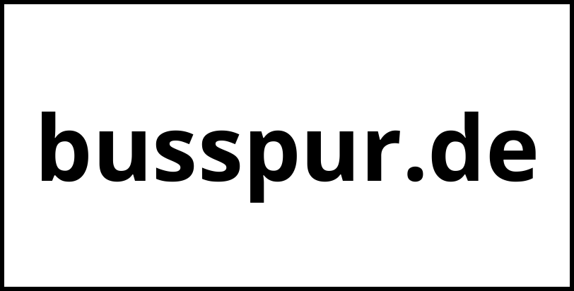 busspur.de