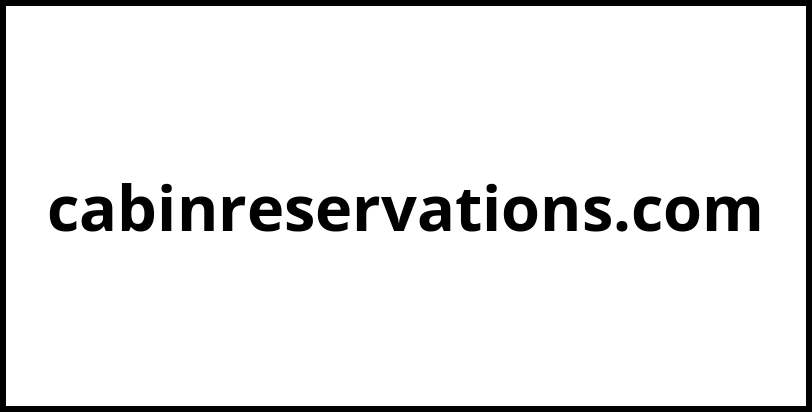 cabinreservations.com