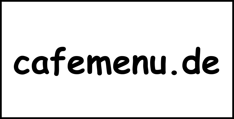 cafemenu.de