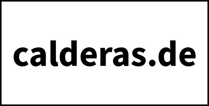 calderas.de