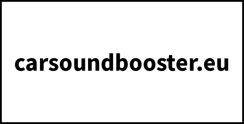 carsoundbooster.eu