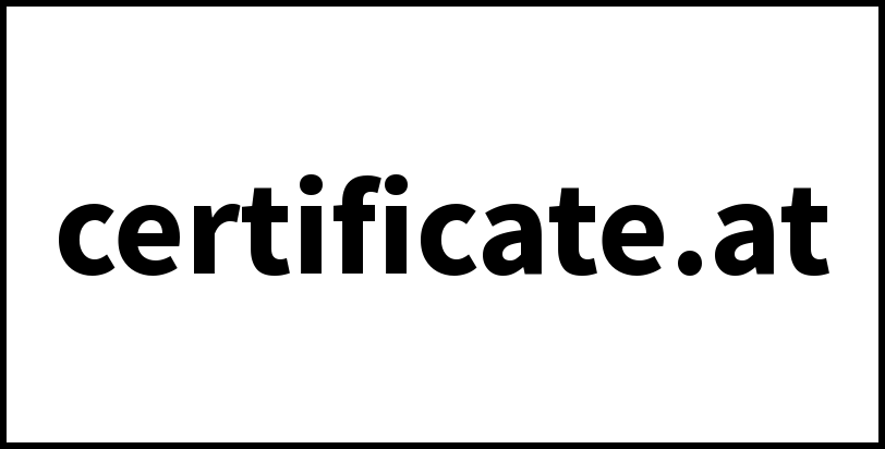 certificate.at