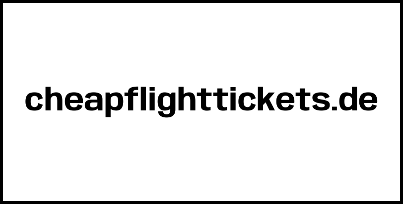 cheapflighttickets.de