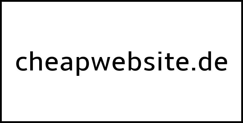 cheapwebsite.de