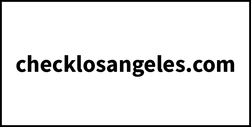 checklosangeles.com