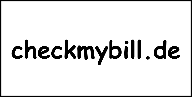 checkmybill.de