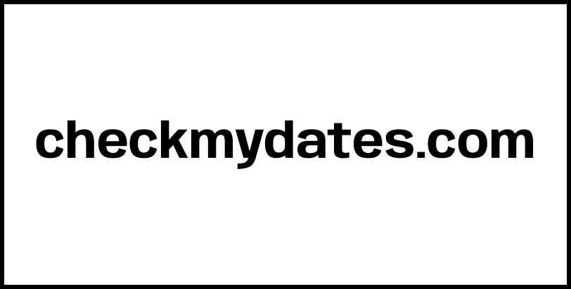 checkmydates.com