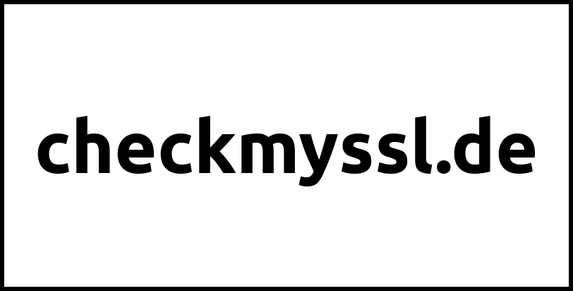 checkmyssl.de