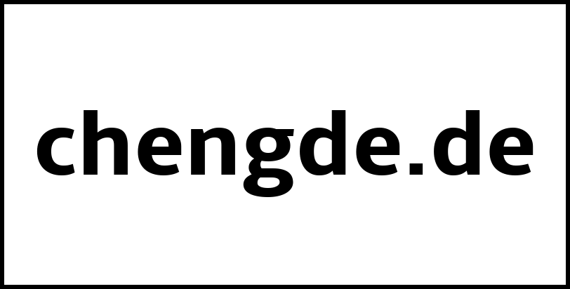 chengde.de