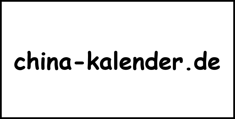china-kalender.de