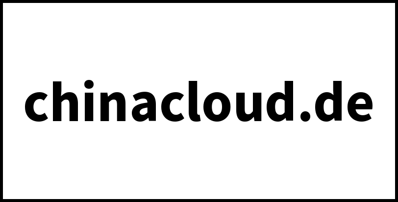 chinacloud.de