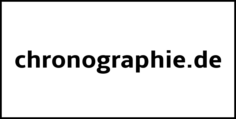 chronographie.de