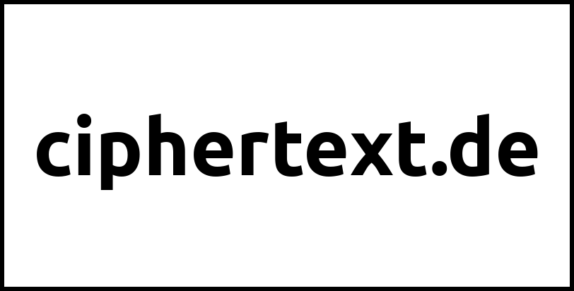 ciphertext.de
