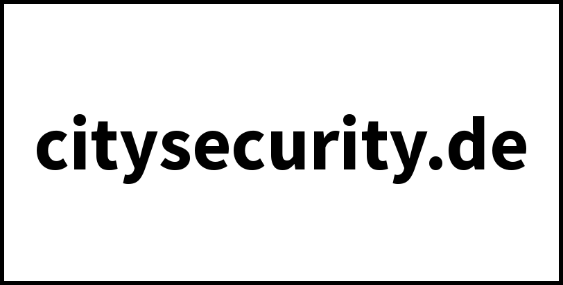 citysecurity.de