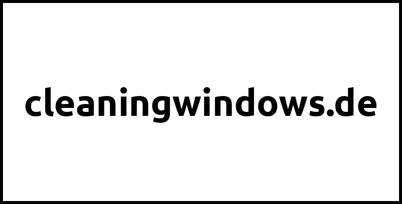 cleaningwindows.de