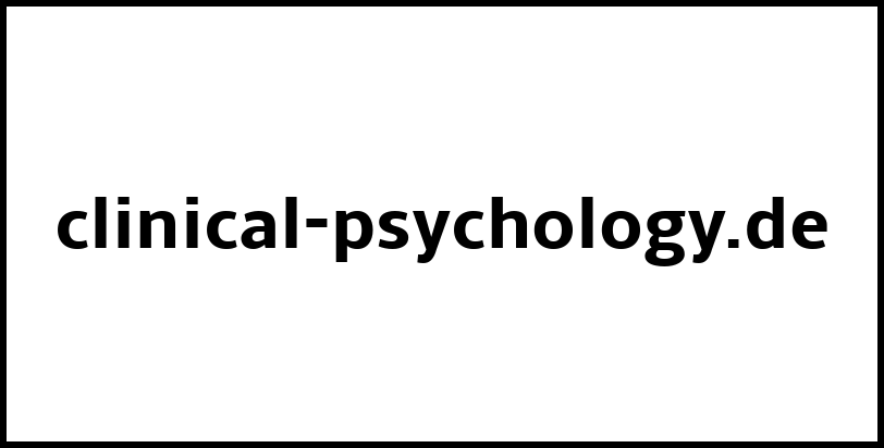 clinical-psychology.de