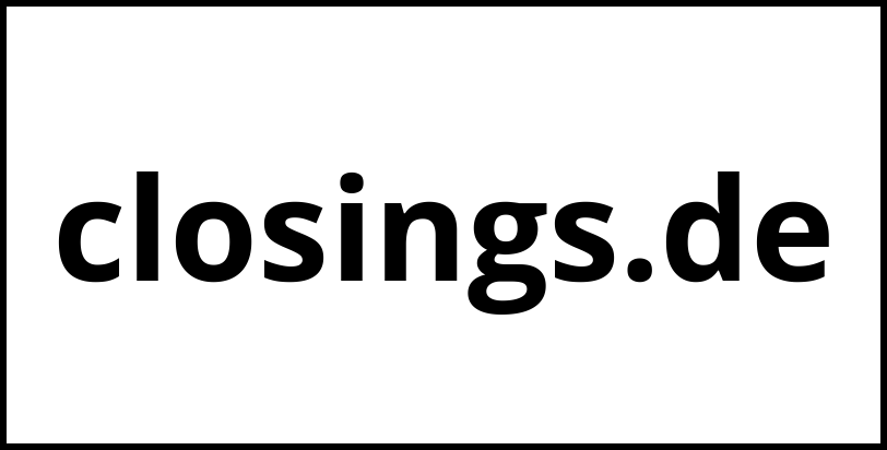 closings.de