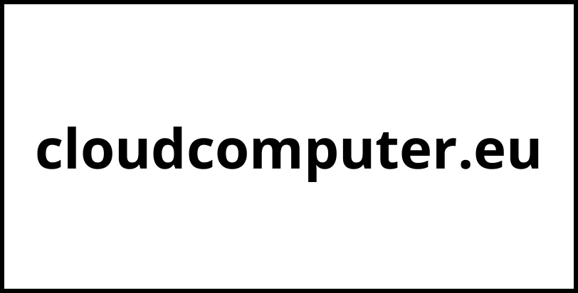 cloudcomputer.eu