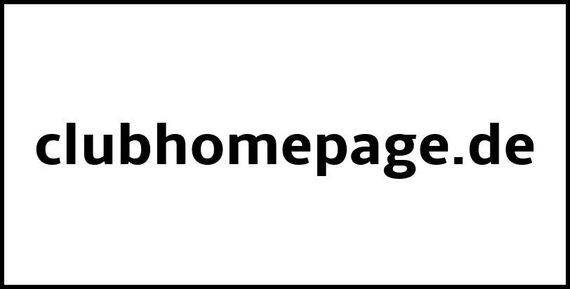 clubhomepage.de