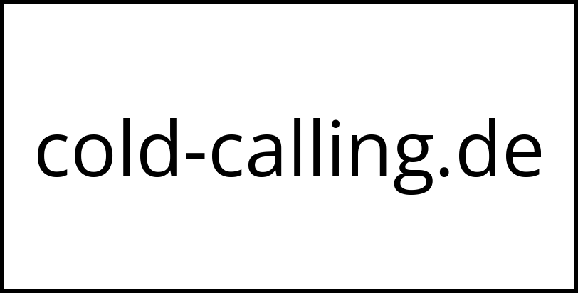 cold-calling.de