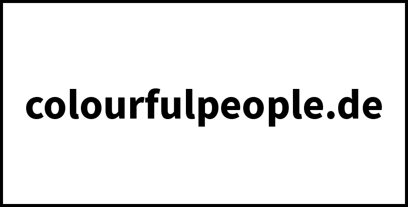 colourfulpeople.de