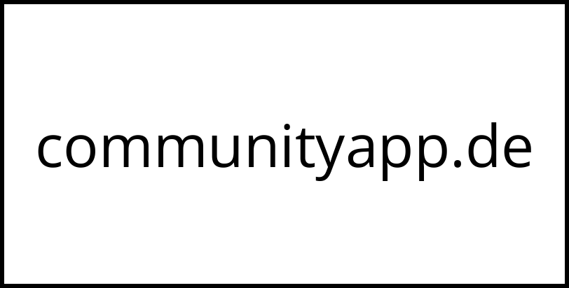 communityapp.de