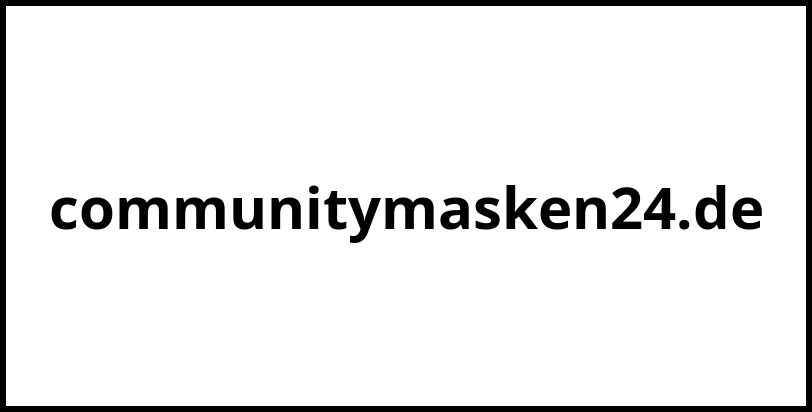 communitymasken24.de