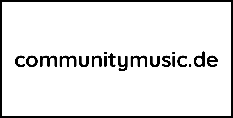 communitymusic.de