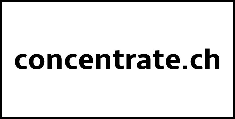 concentrate.ch