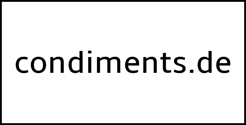 condiments.de