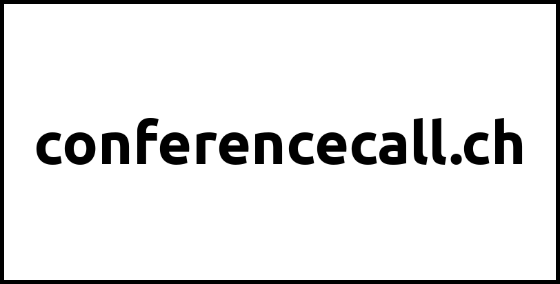 conferencecall.ch