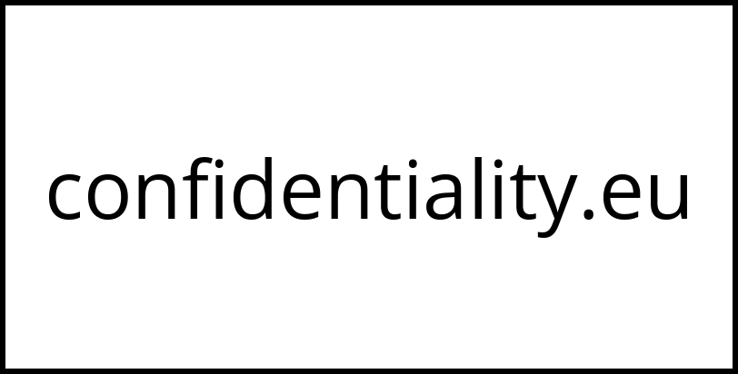 confidentiality.eu