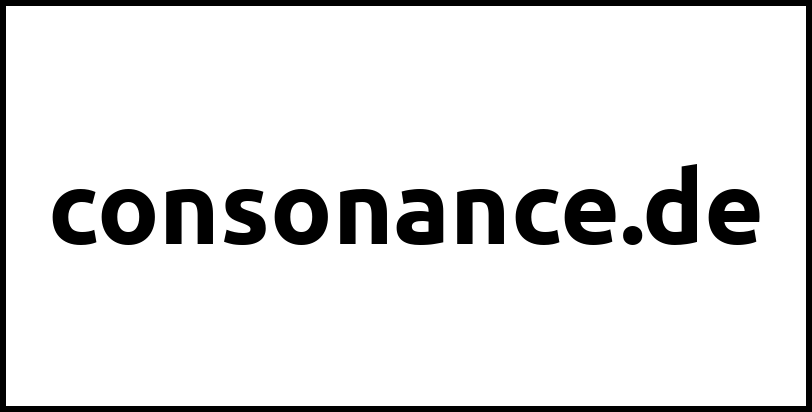 consonance.de