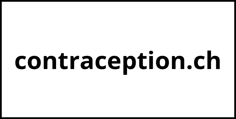 contraception.ch