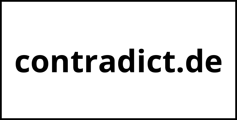 contradict.de