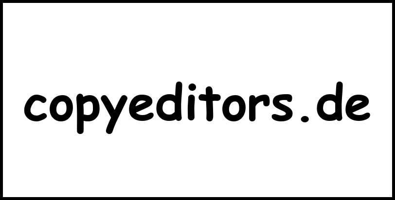 copyeditors.de