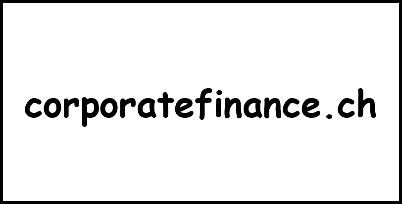 corporatefinance.ch