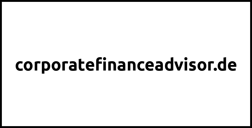 corporatefinanceadvisor.de