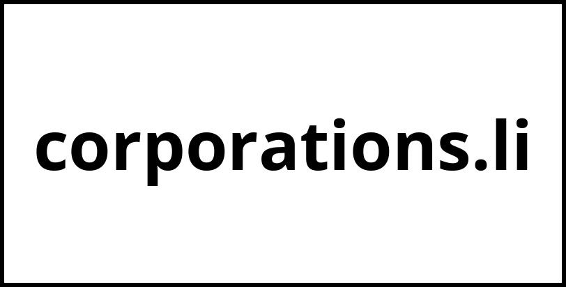 corporations.li