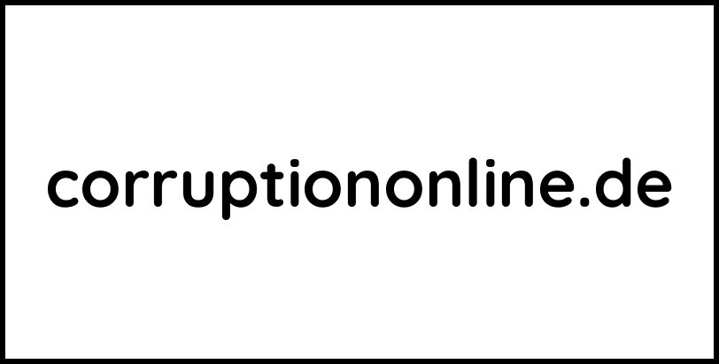 corruptiononline.de