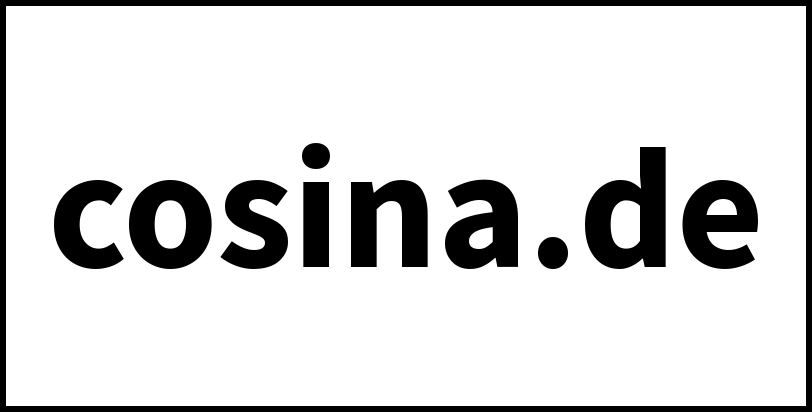 cosina.de