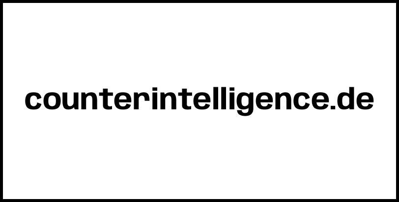 counterintelligence.de