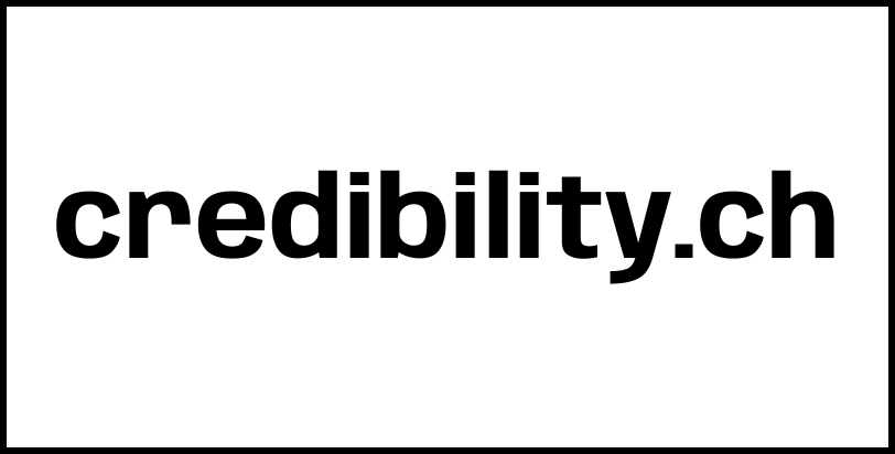 credibility.ch