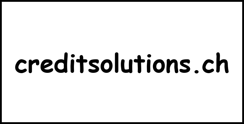 creditsolutions.ch