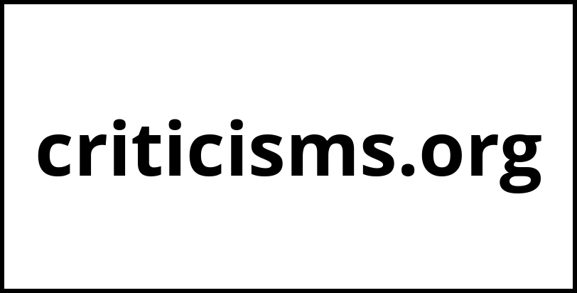 criticisms.org