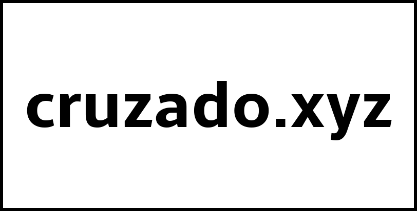 cruzado.xyz